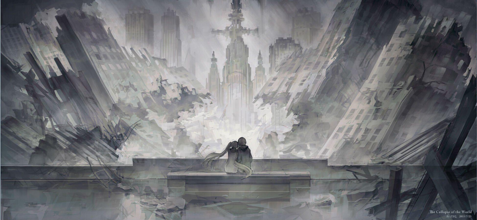 Kekkai sensen ruins scenic zxq wallpaperx900