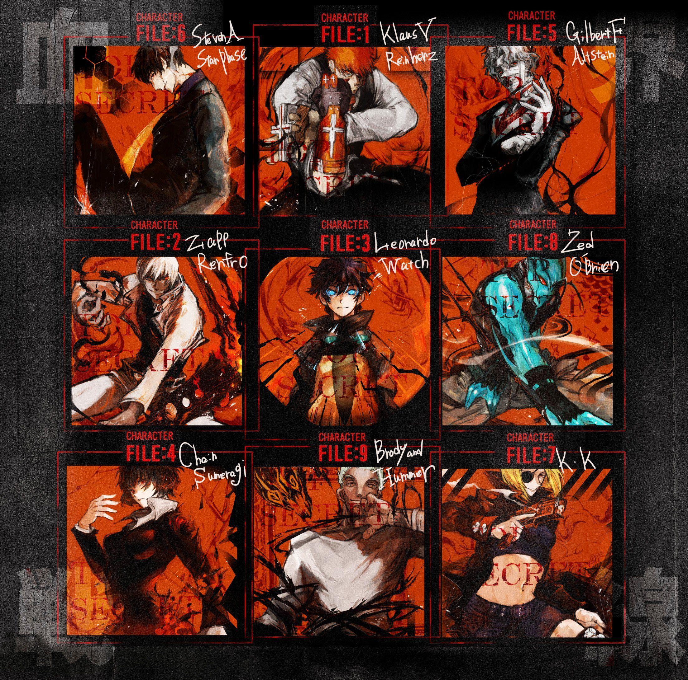 Kekkai Sensen Zed O&;Brien Steven A Starphase Leonardo Watch