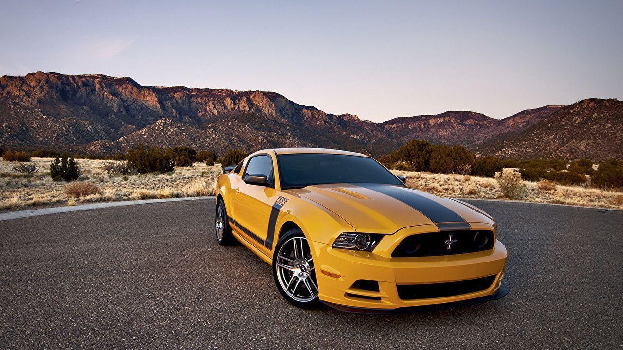 Wallpaper Ford mustang boss 302 Yellow auto