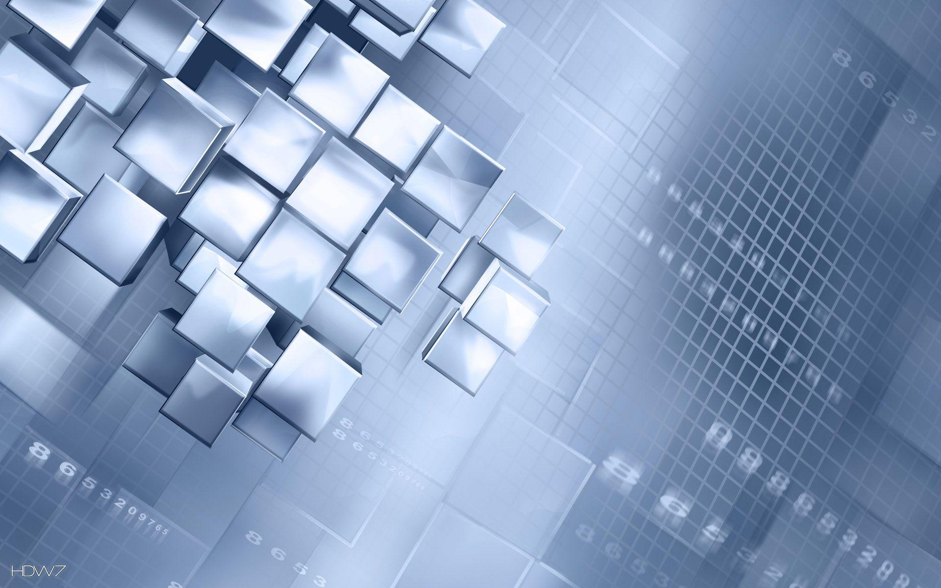 Squares Abstract HD Wallpaper
