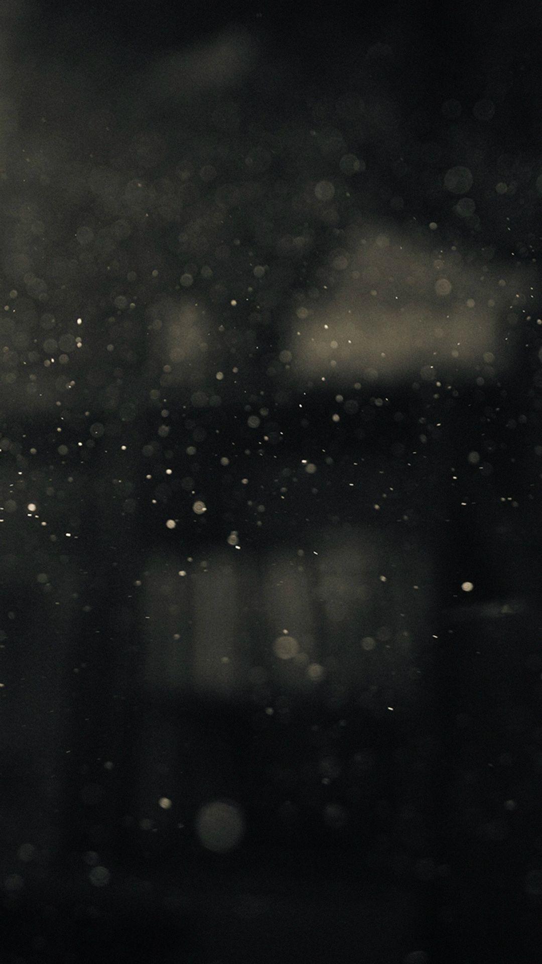 Dark Bubble Bokeh Rain Drops Flare Outside #iPhone #wallpaper