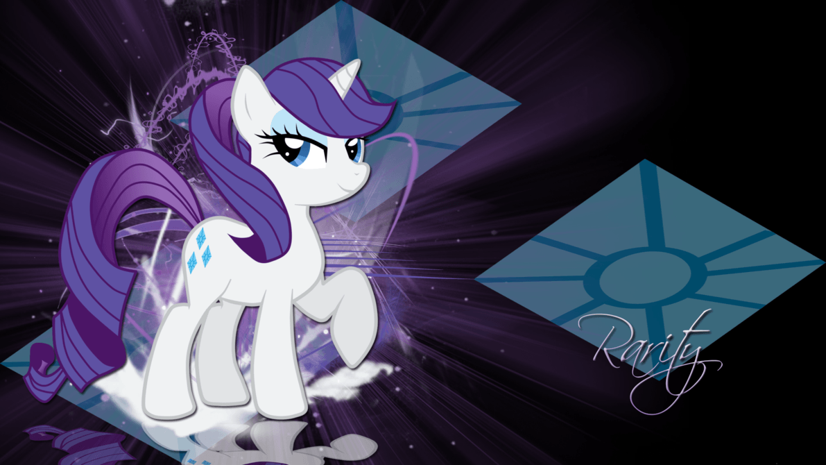 Rarity with ponytail wallpaper