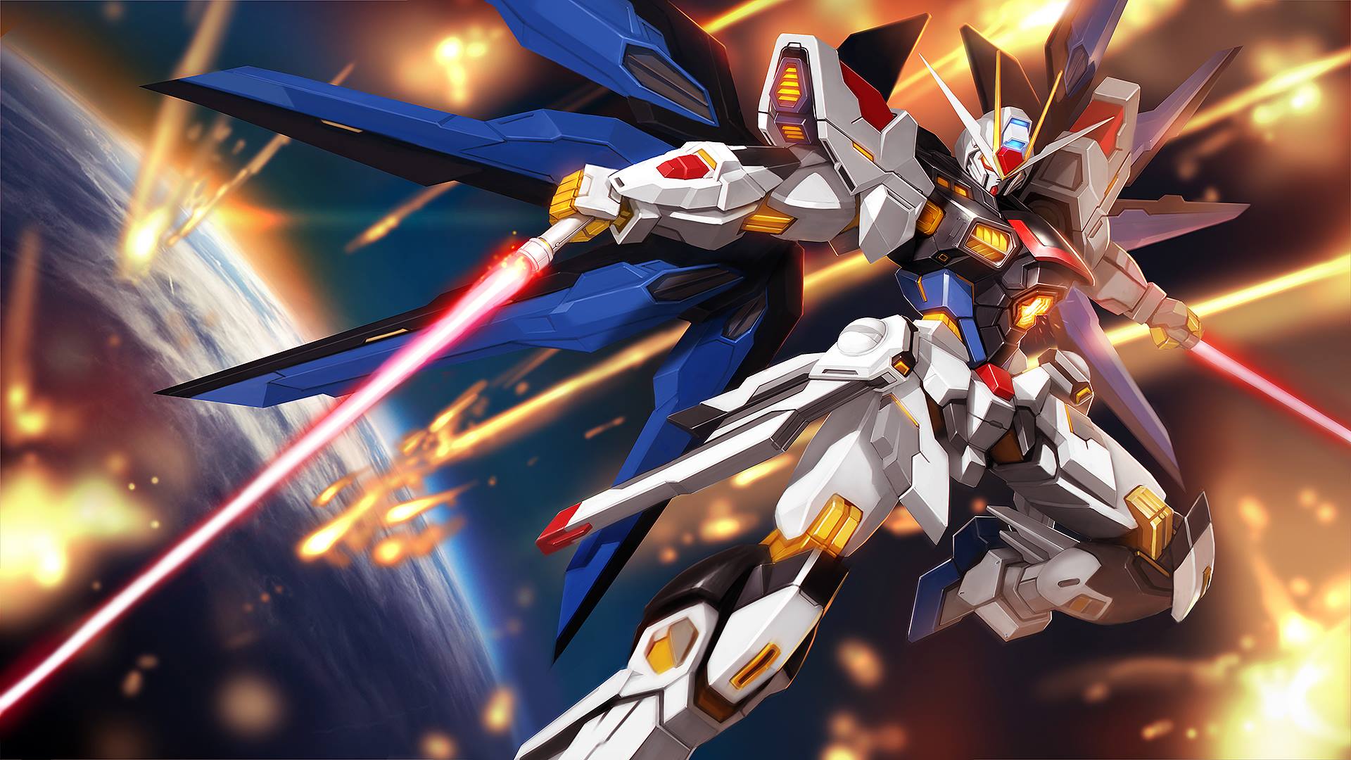 Wallpaper Strike Freedom Gundam Mobile Suit Gundam SEED Destiny
