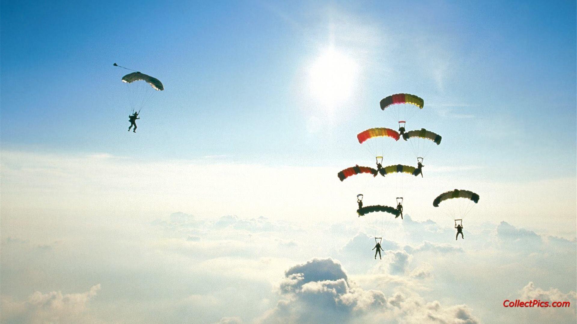 Parachute Skydiving 1080p Wallpaper HD 1920x1080