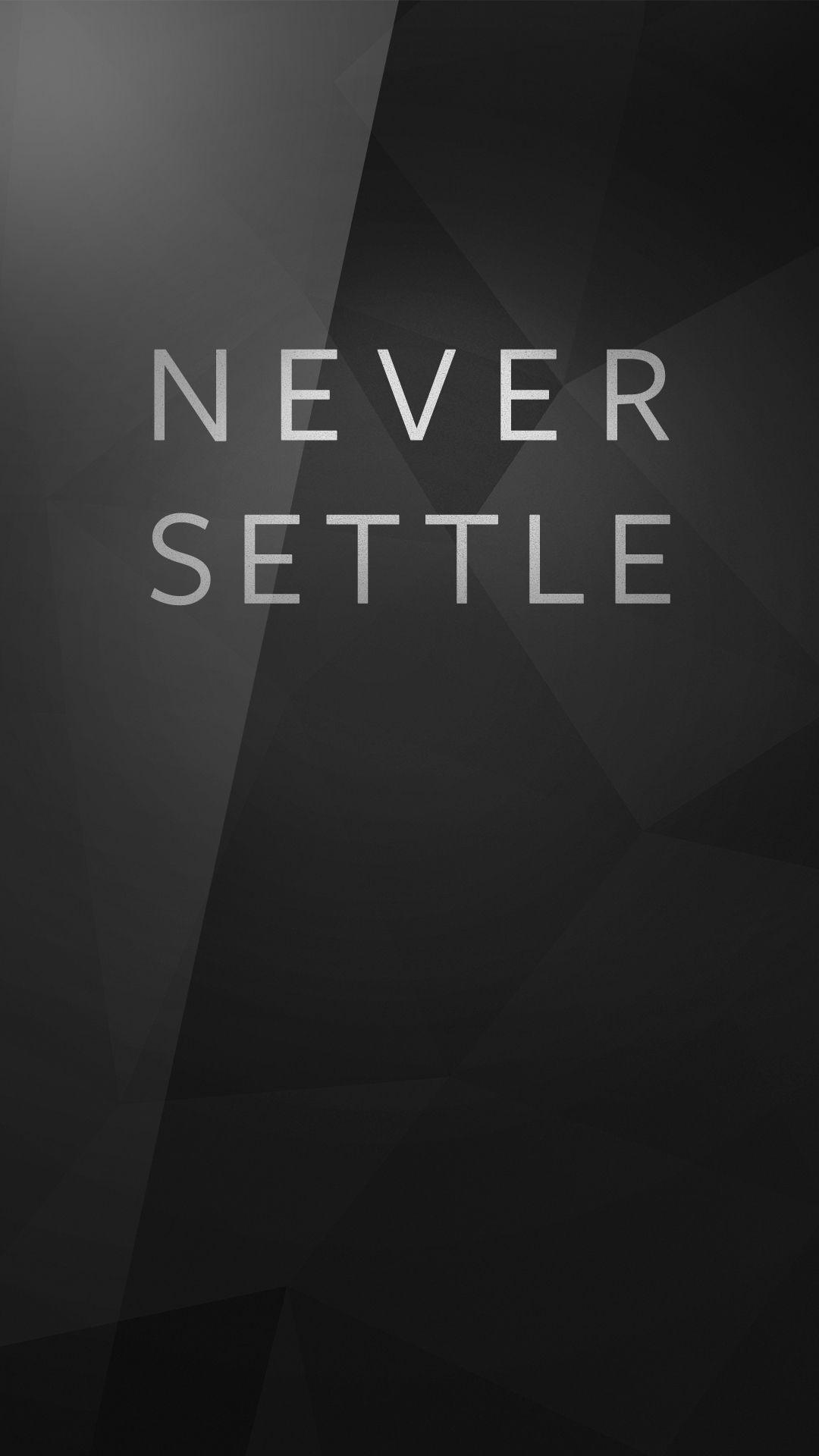 Обои oneplus never settle