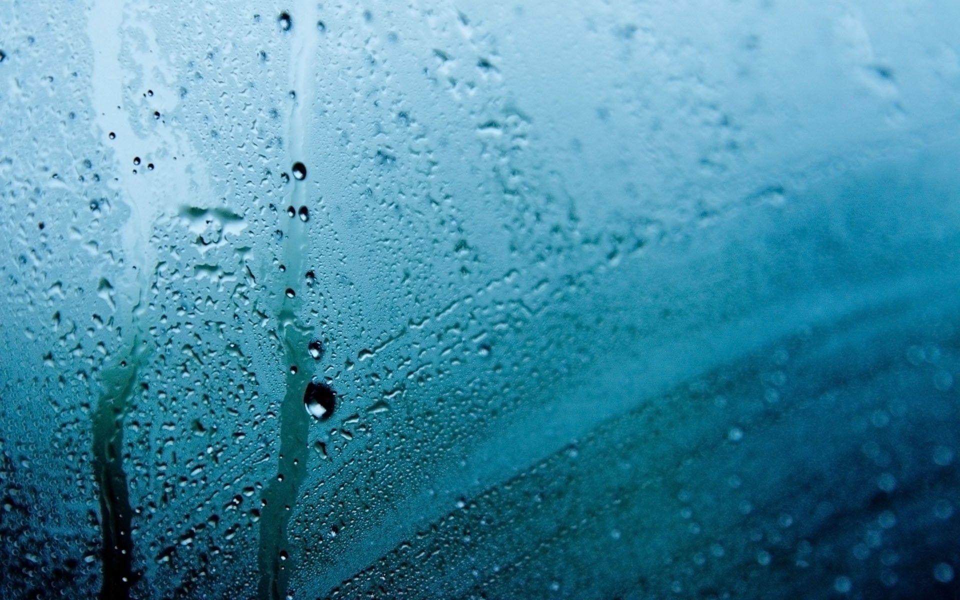 Wet window HD wallpaper