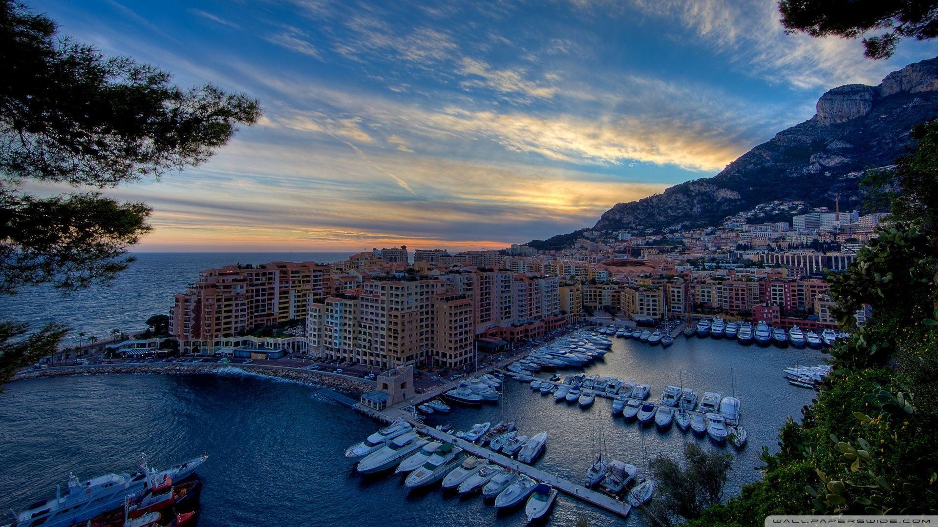 Monte Carlo Harbour HD desktop wallpaper, Widescreen, High