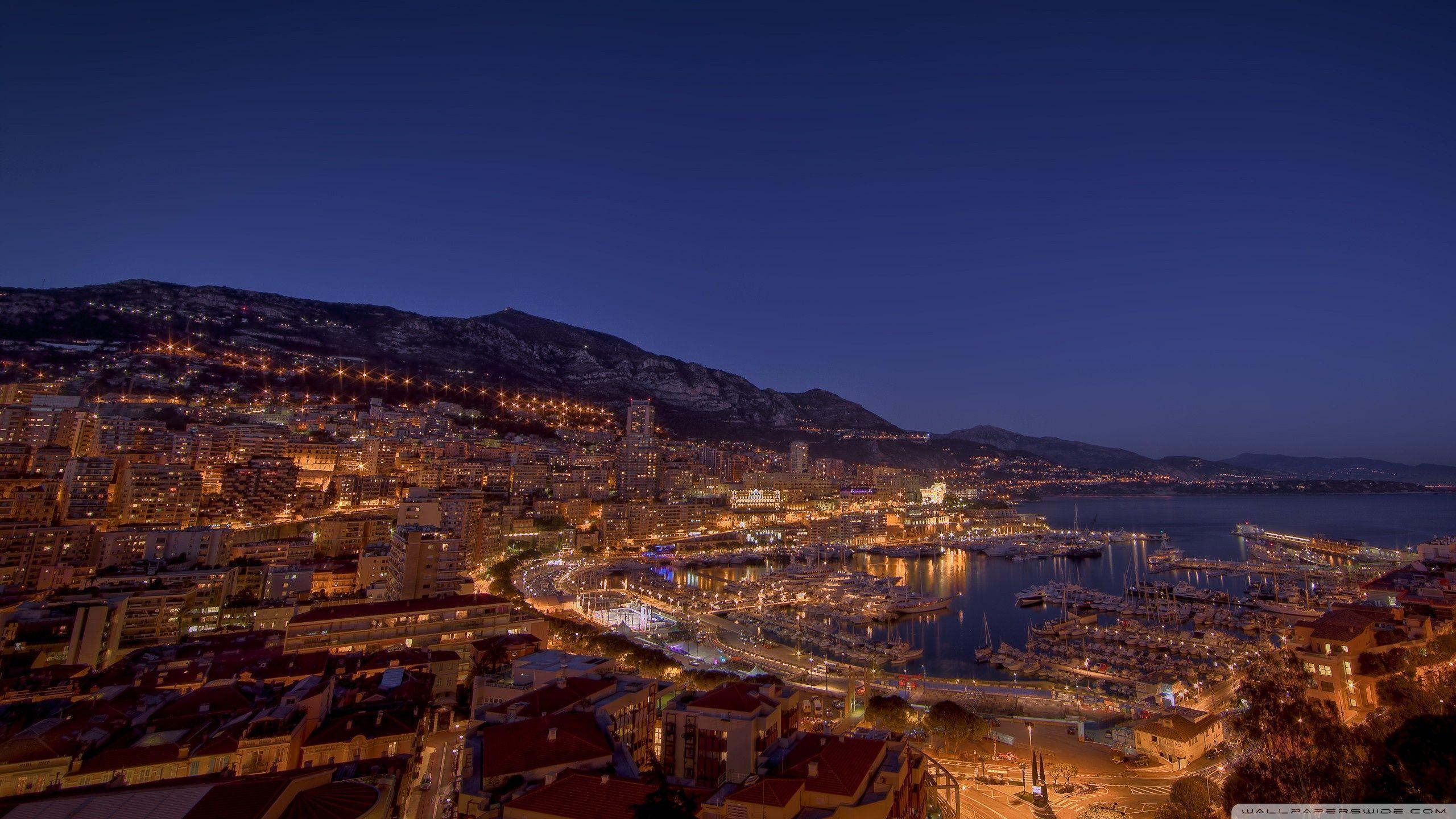 Monte Carlo Night Lights HD desktop wallpaper, High Definition