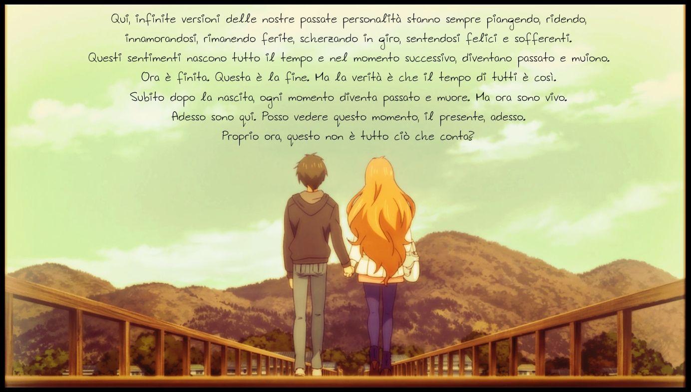 Golden Time wallpaper quotes, anime couples, Banri and Koko