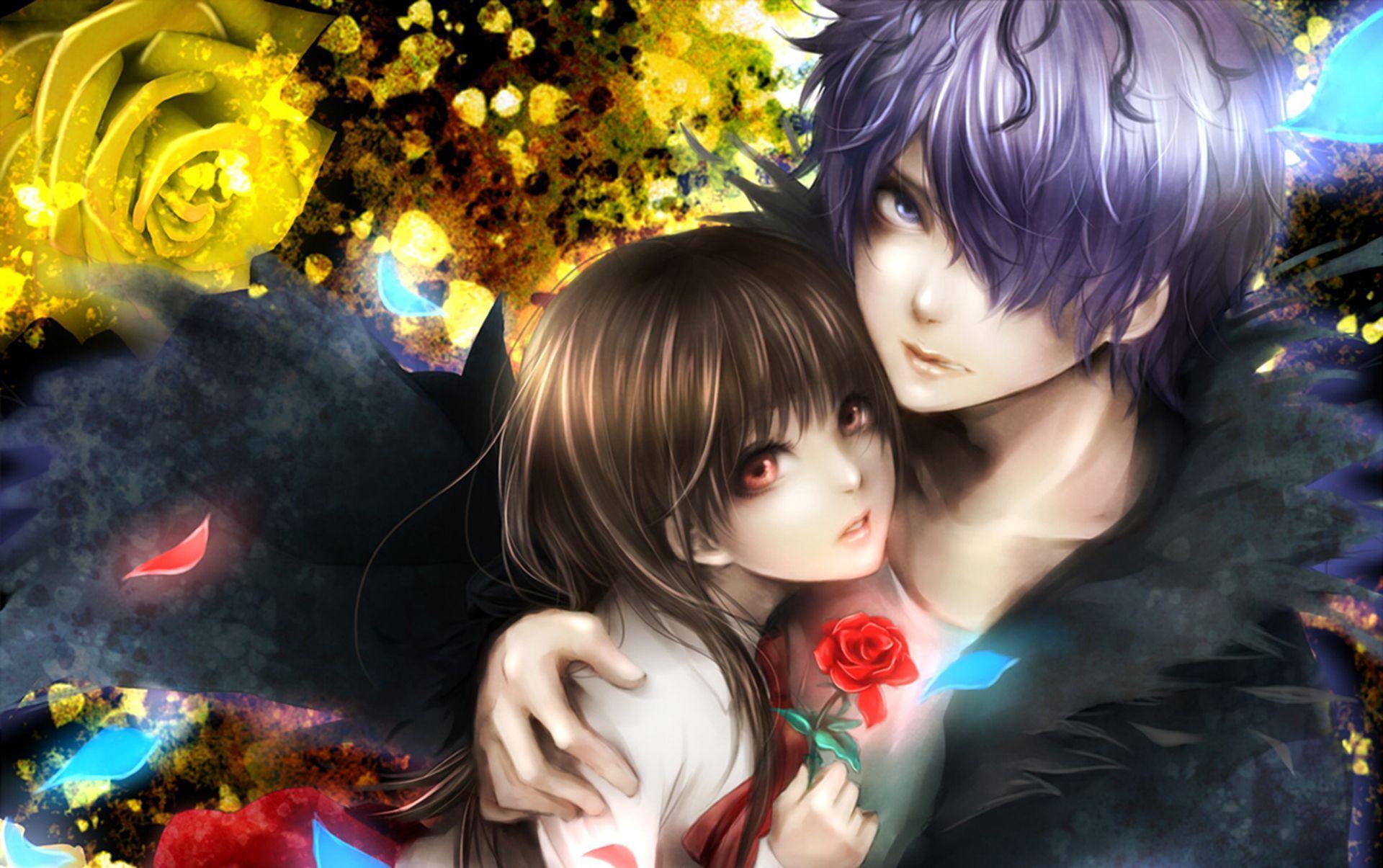 Original love romance boy girl art wallpaperx1205