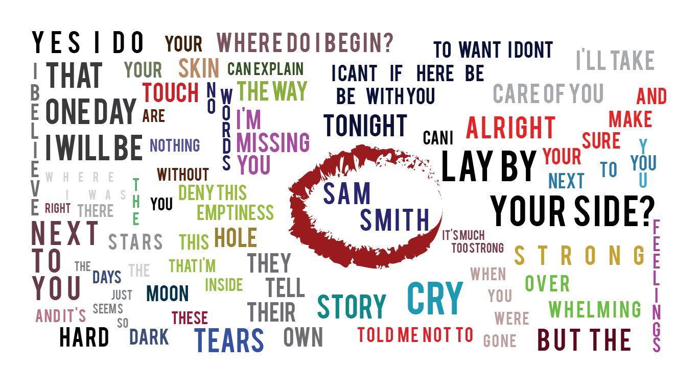 Lay Me Down Typography Wallpaper (Sam Smith)