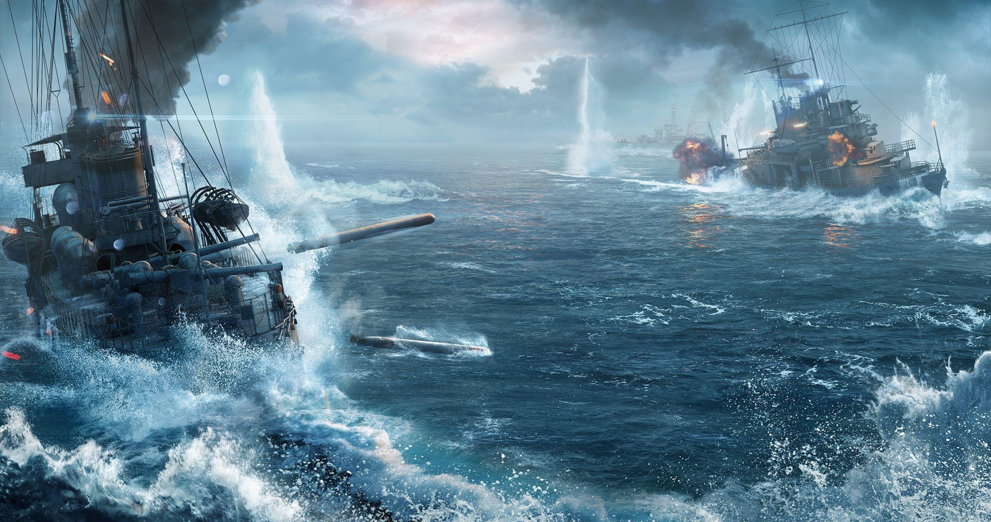 World of Warships Wallpaper Image Photo Picture Background