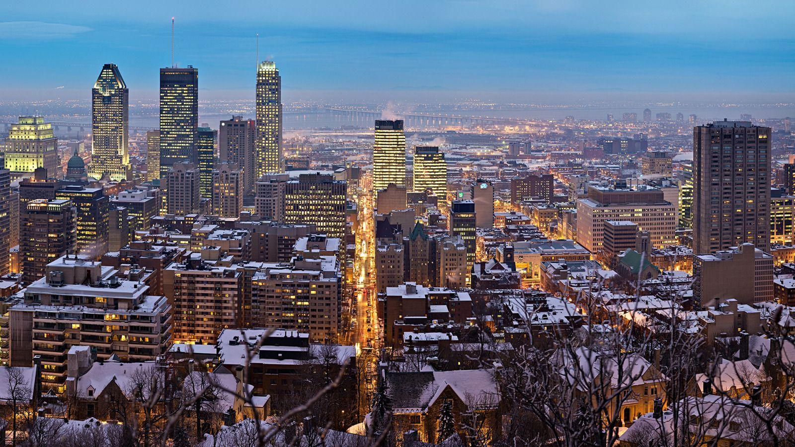 Montreal Panorama, Quebec Widescreen Wallpaper. Wide Wallpaper.NET