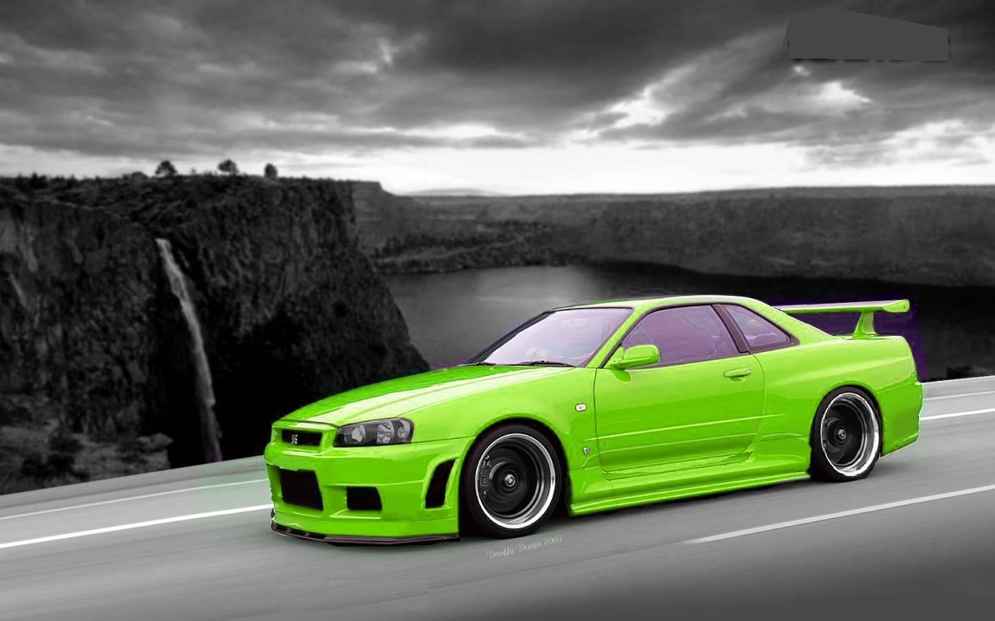 WallPaper de Carro Diário on X: Wallpaper 12 ( computador ) Nissan Skyline  r34  / X