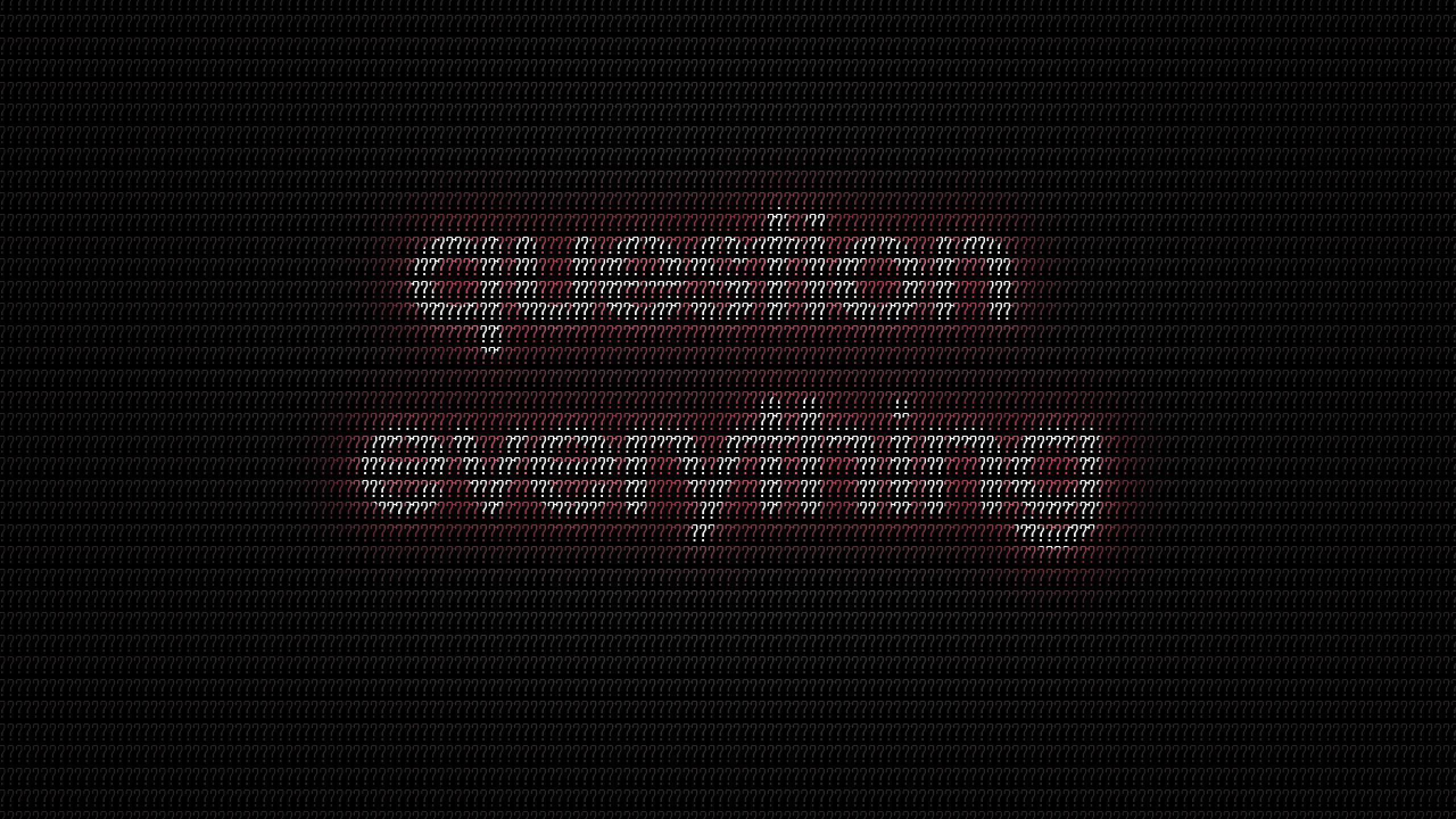 typography everything question mark #QFHU