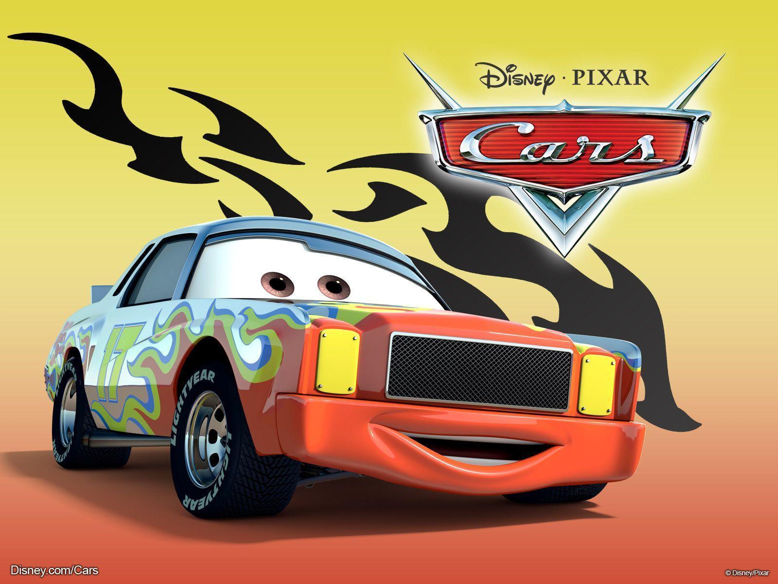 Darrel Cartrip from Pixar Cars Movie Desktop Wallpaper