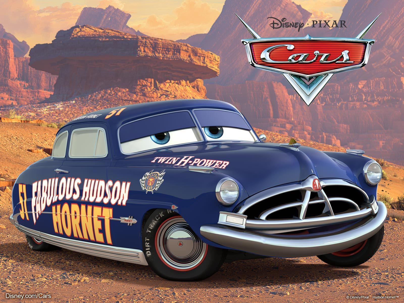 Doc Hudson Race Car from Pixar Cars Movie Desktop Wallpaper