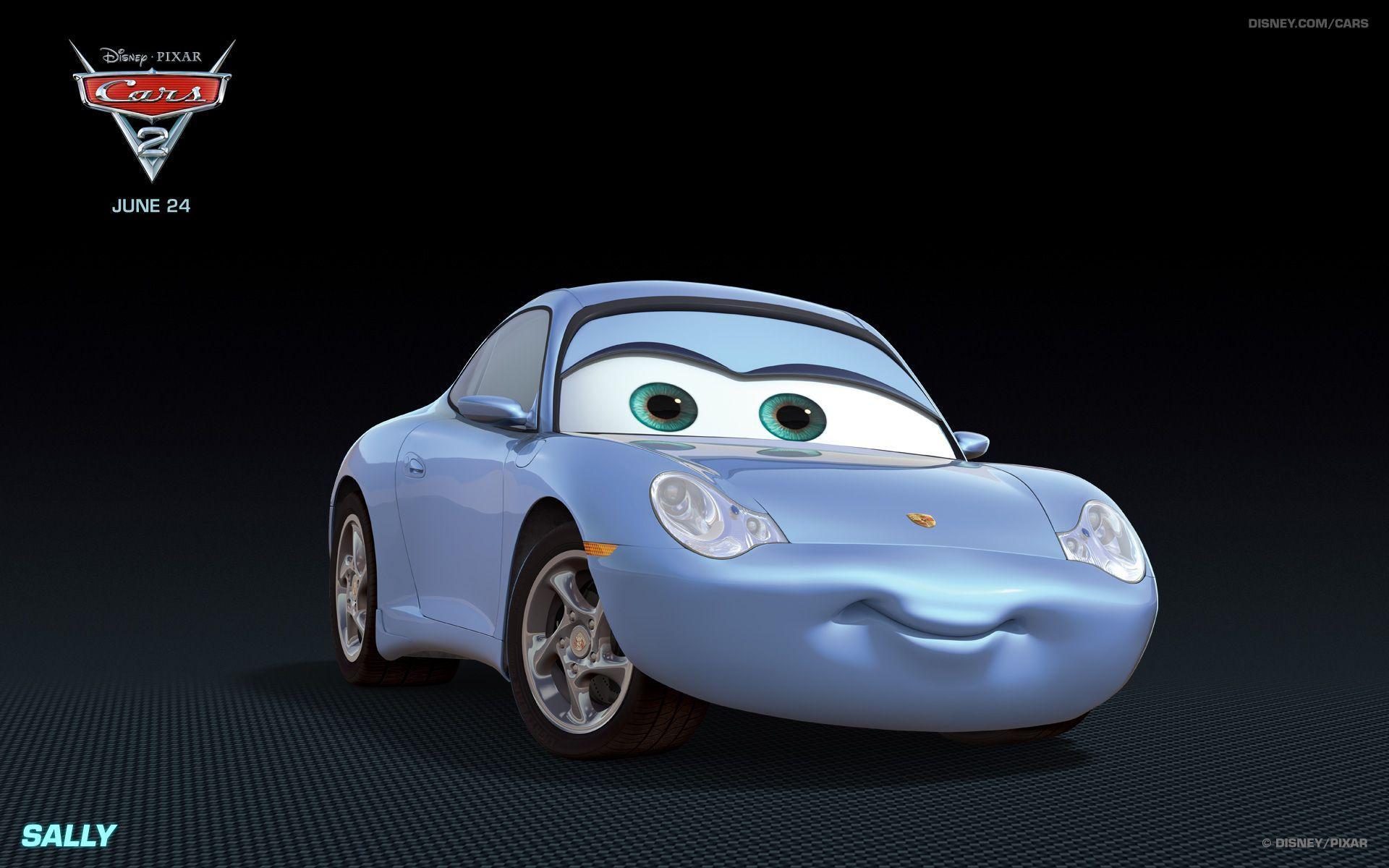 Sally from Disney's Cars 2 Desktop Wallpaper
