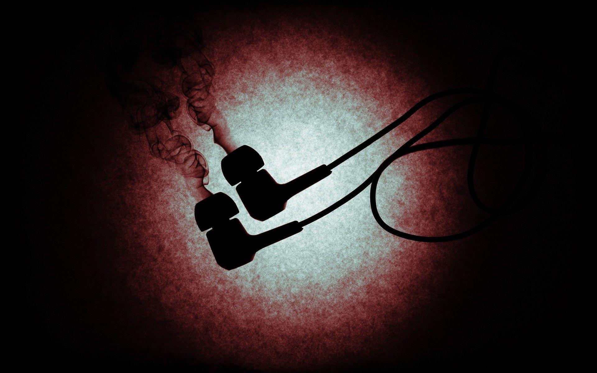 Smoke earphones wallpaperx1200