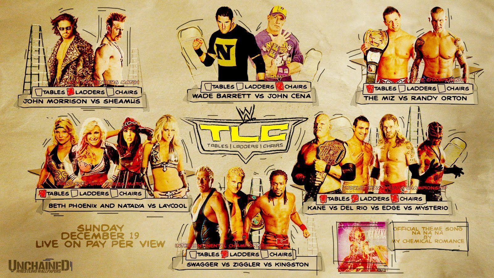WWE TLC Match Card Wallpaper Unleashed WWE:WWE Wallpaper, WWE