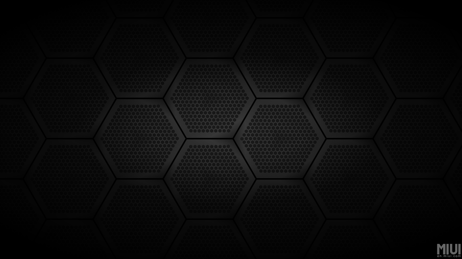 MIUI Resources TeamAbstract Black Wallpaper