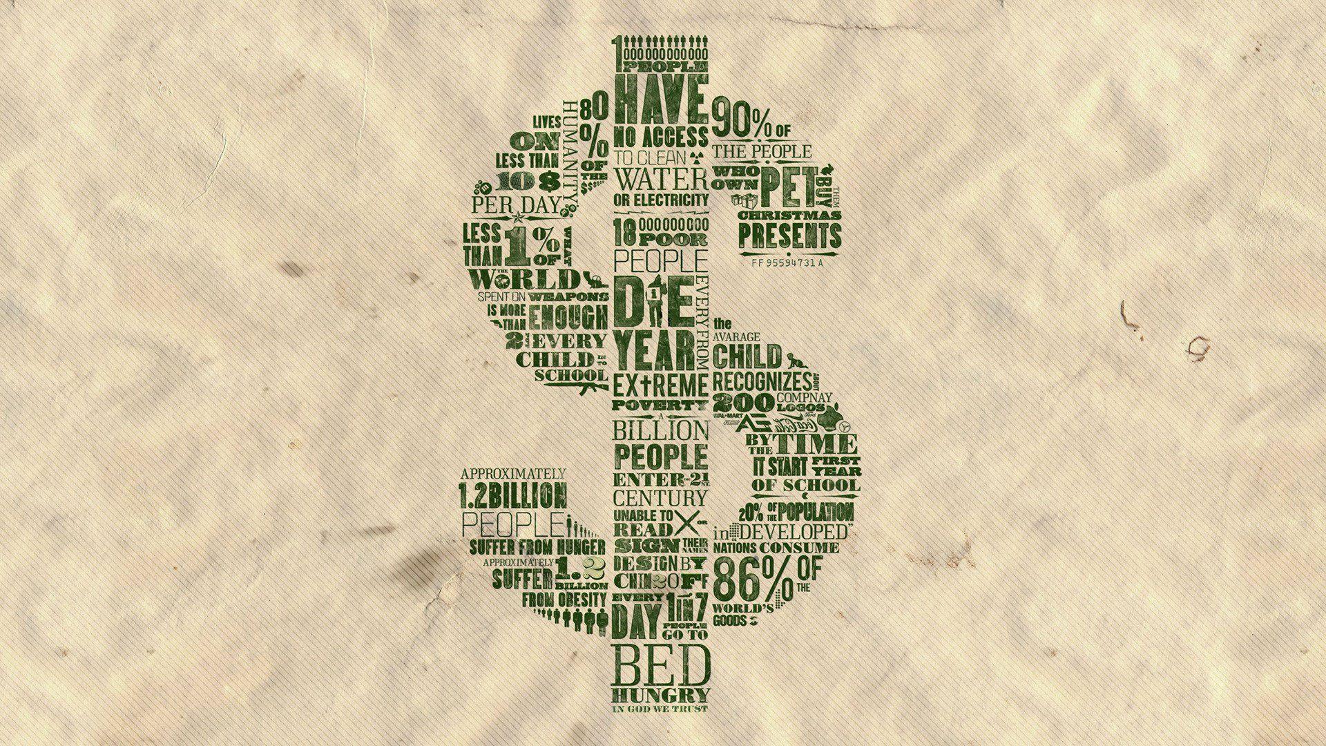 Poverty Infographic Wallpaper