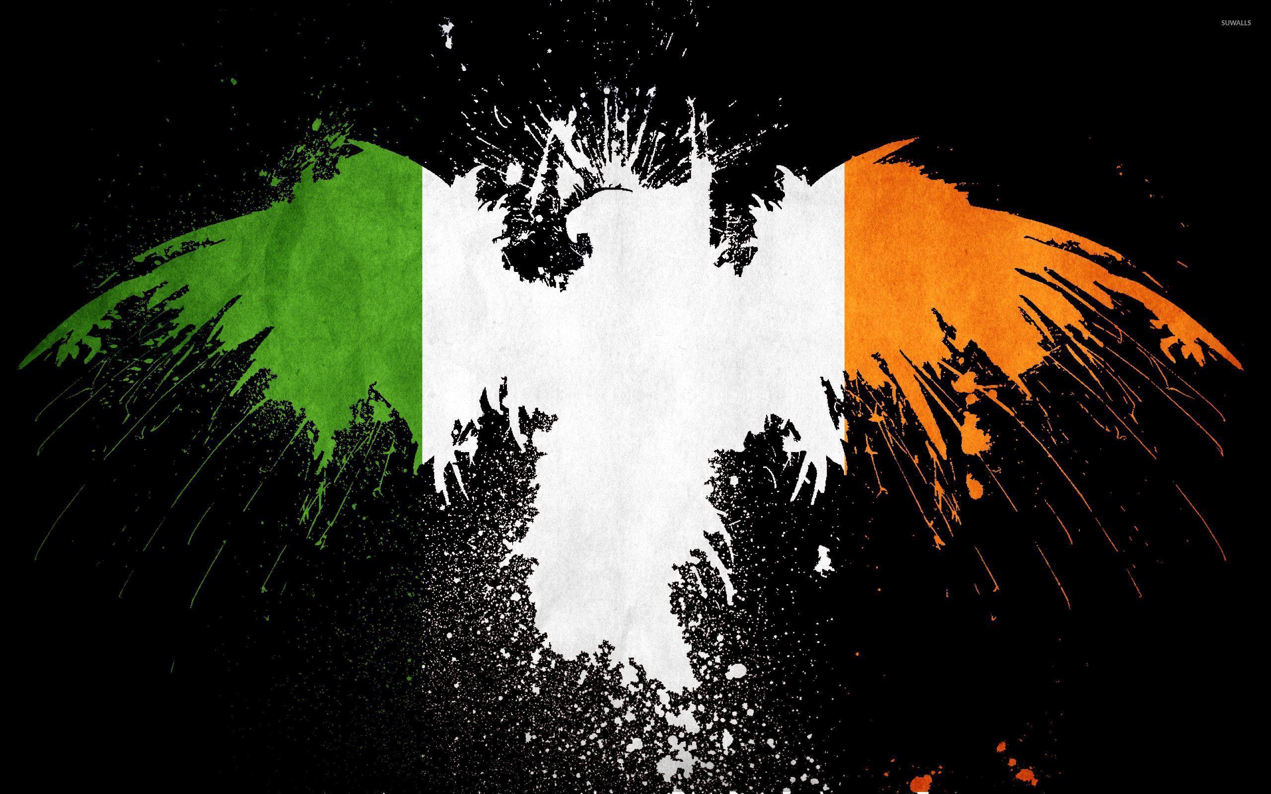Flag of Ireland wallpaper Art wallpaper