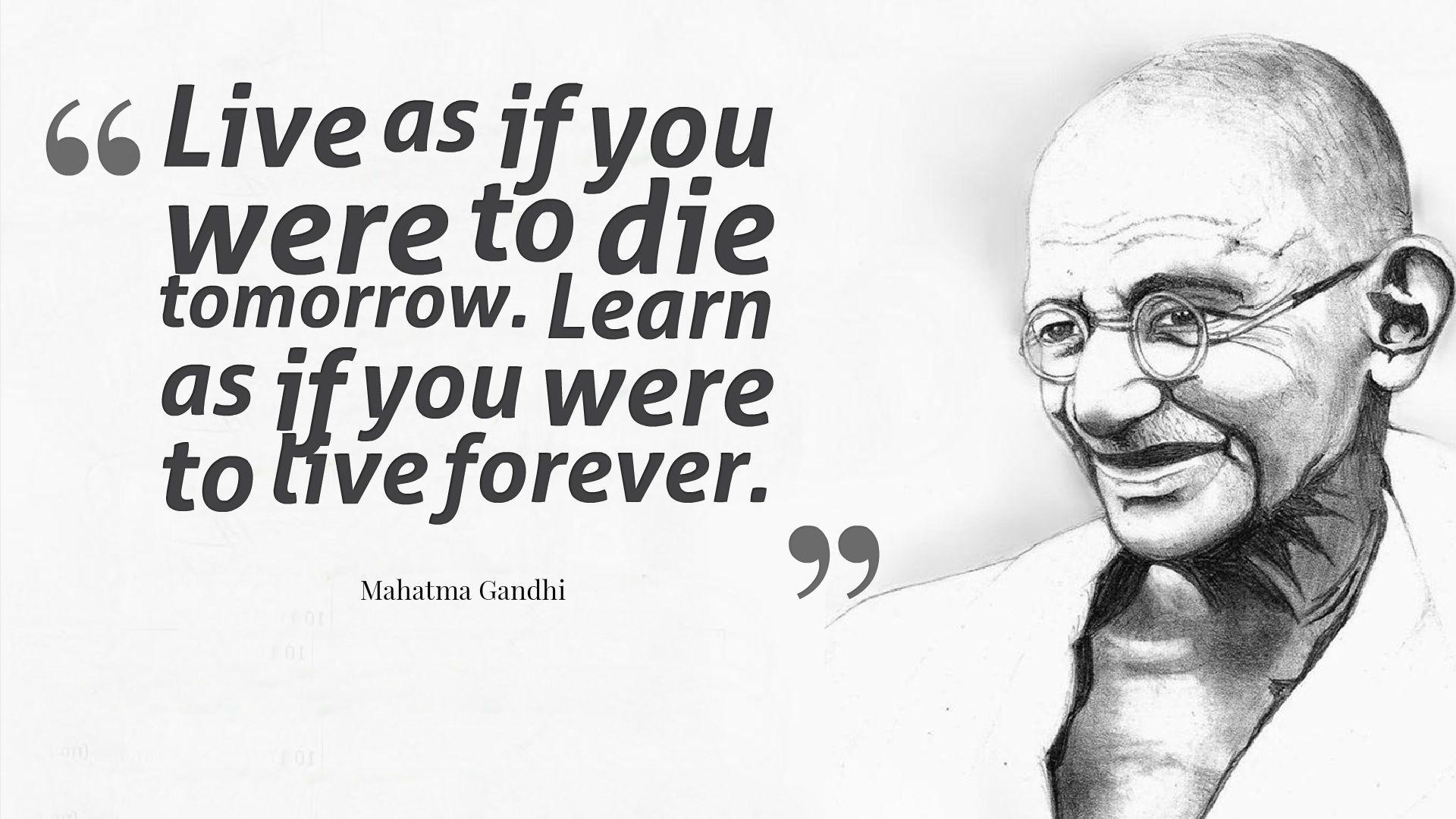 Quotes Mahatma Gandhi Wallpaper. for whom the bell tolls