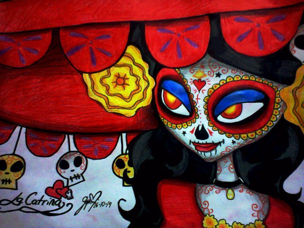 catrina dibujo con Google. katrinas. Dibujo