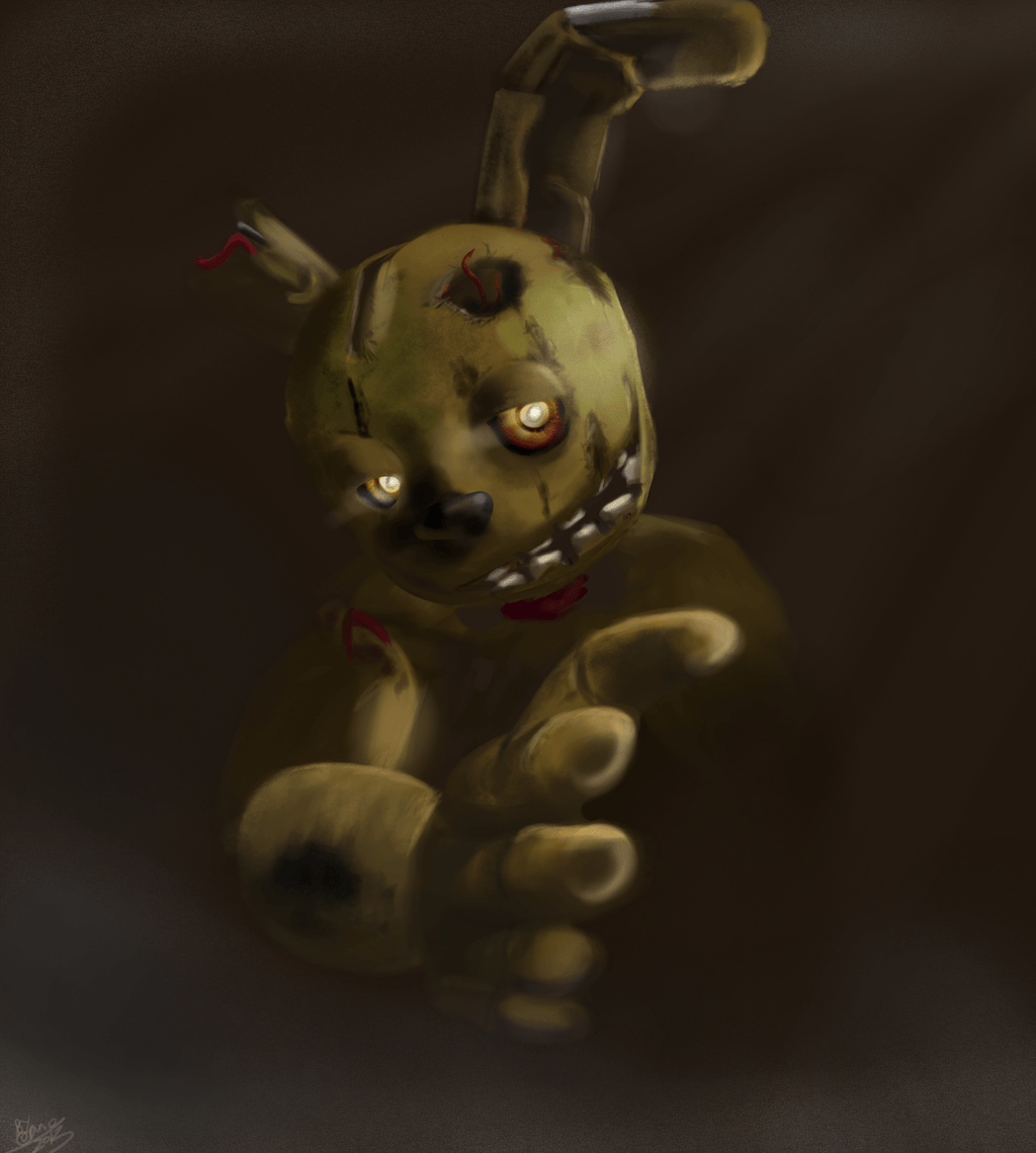 Springtrap is ready. and waiting (SFM Wallpaper)