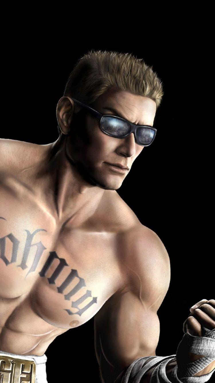 Download Wallpaper 750x1334 Johnny cage, Mortal kombat, Earthly