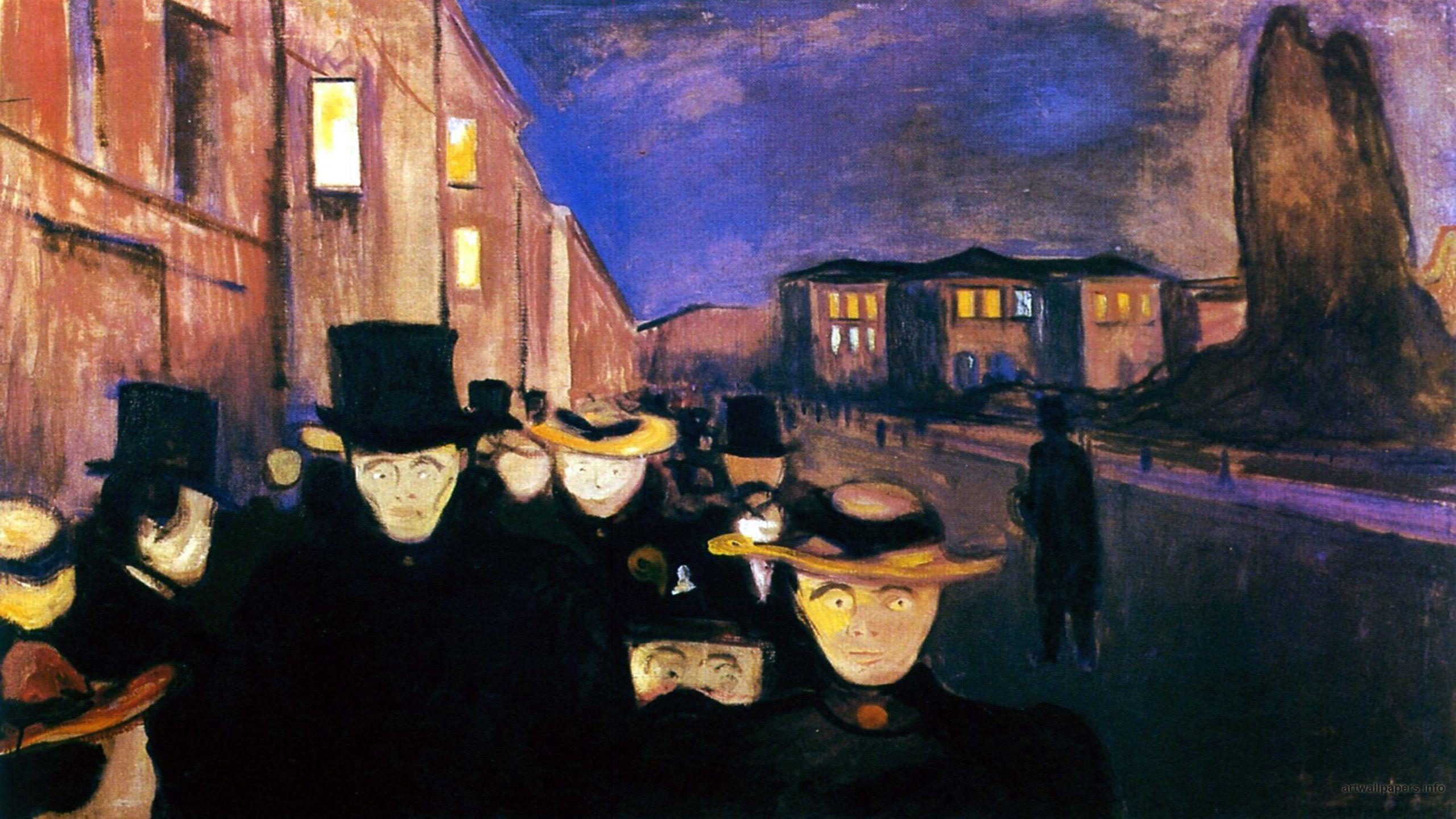 Painting Edvard Munch Street wallpaper and image