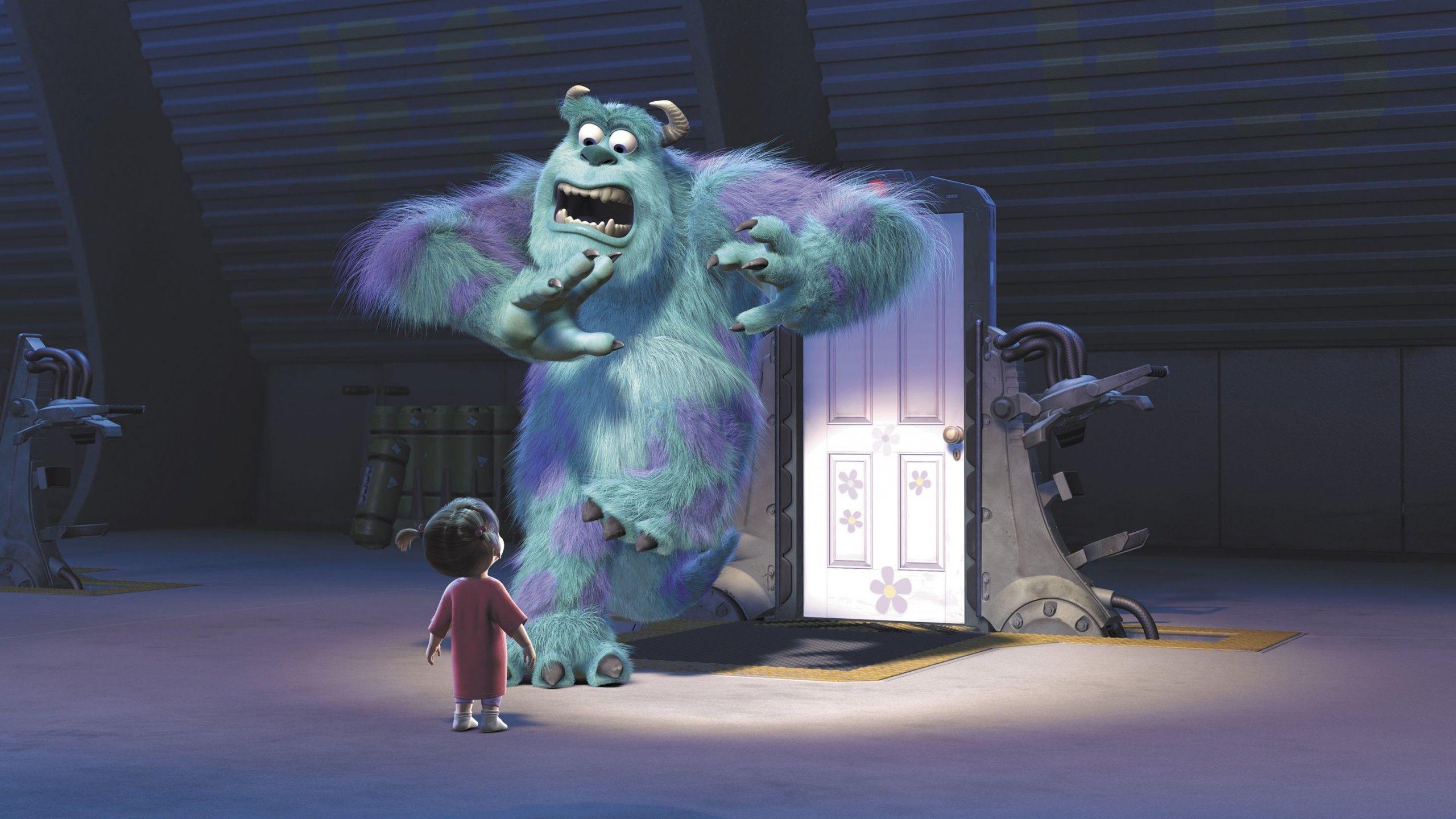 Wallpaper Boo, Sulley, Monsters Inc, Animation, Pixar, Movies