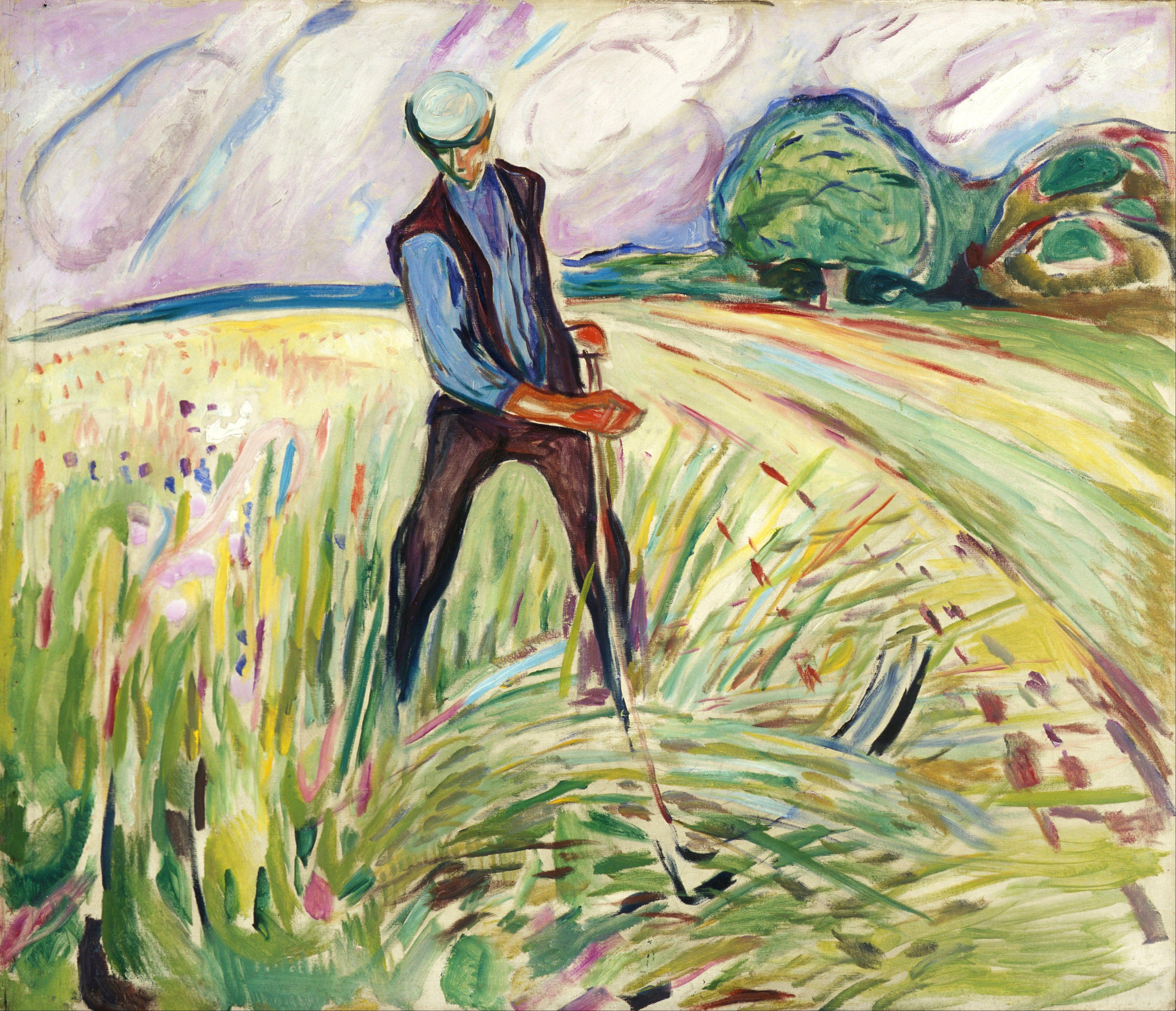 Edvard Munch Haymaker Art