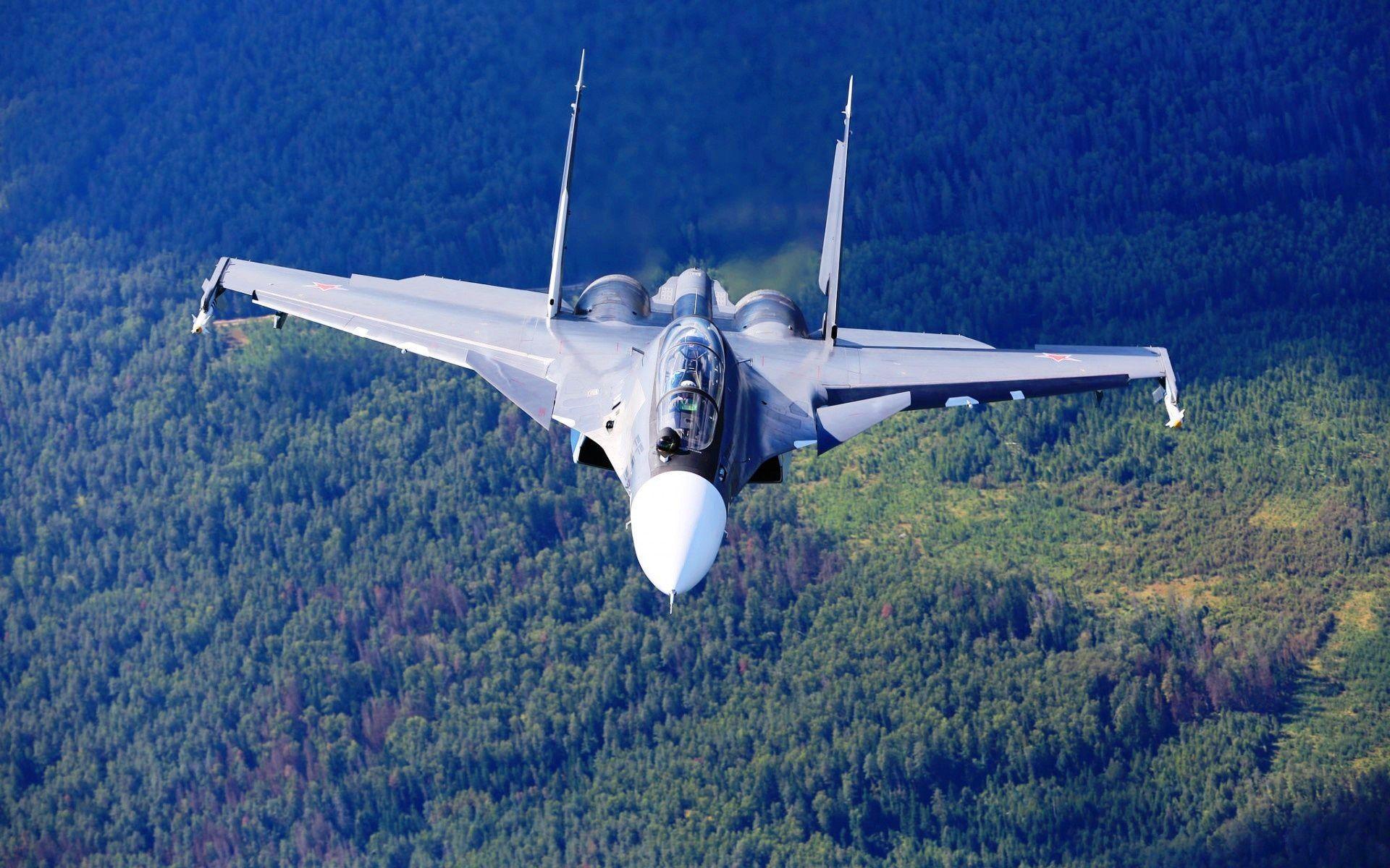 Sukhoi Su 30 Forest Wallpaper