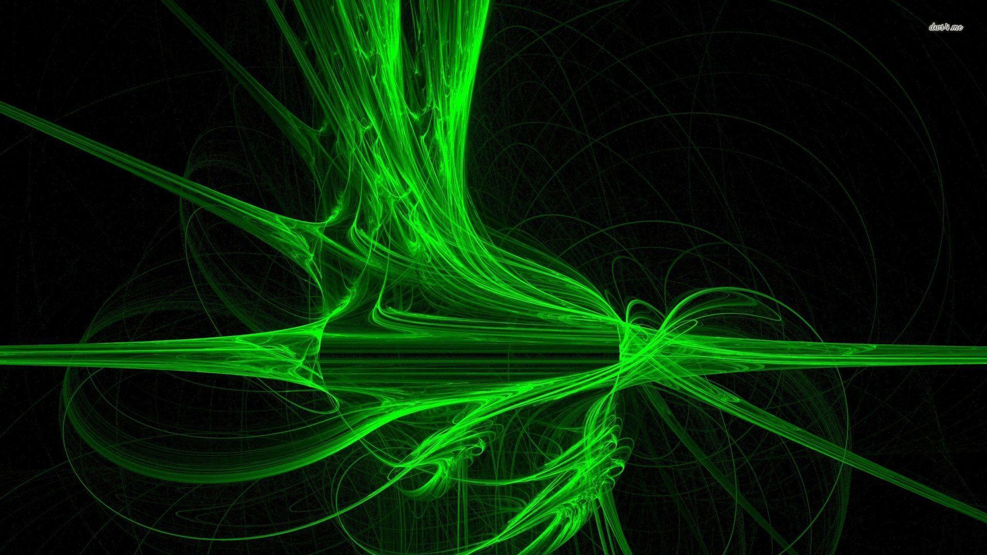 Neon Green and Black Wallpaper