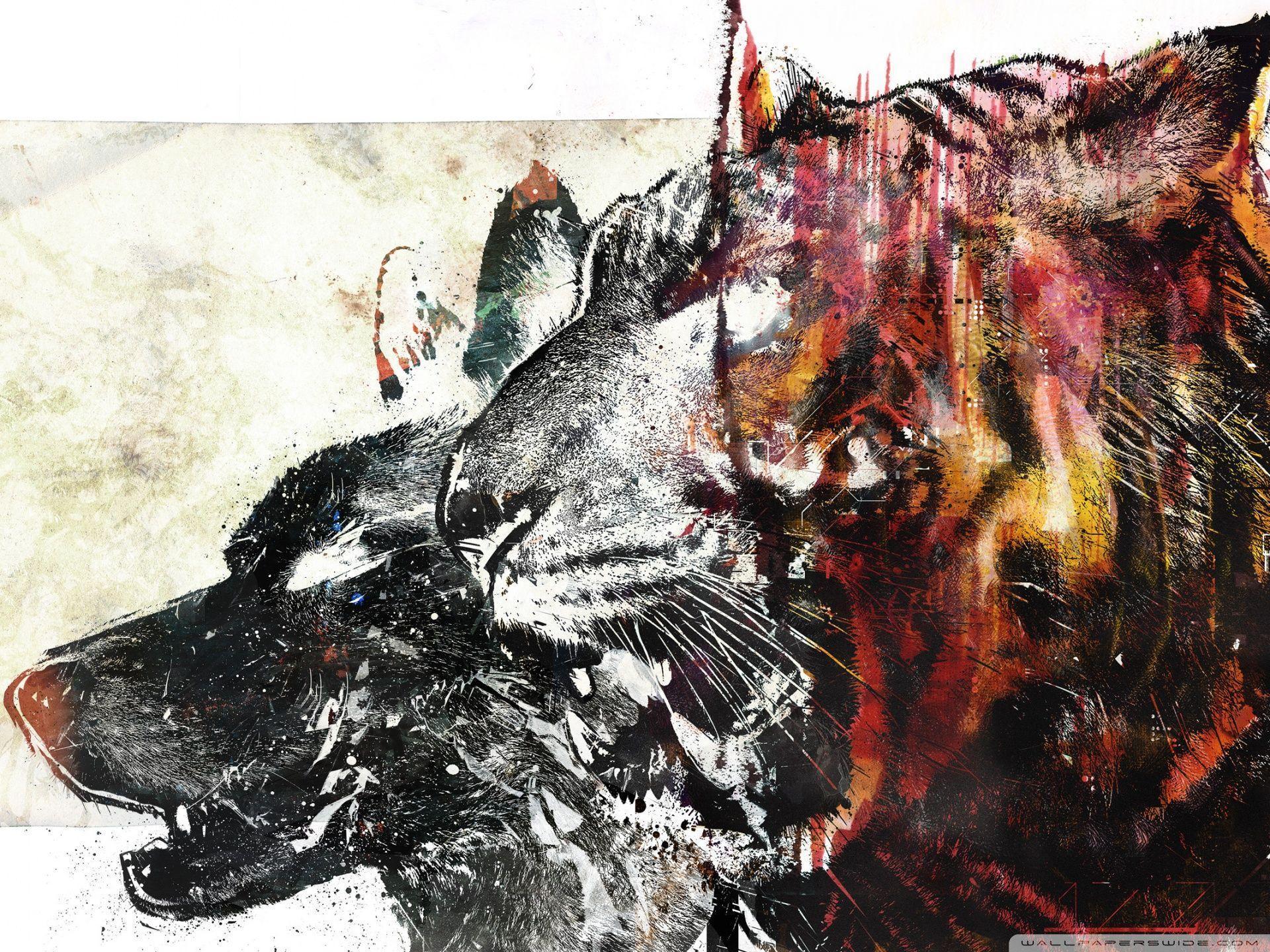 Beasts Art HD desktop wallpaper