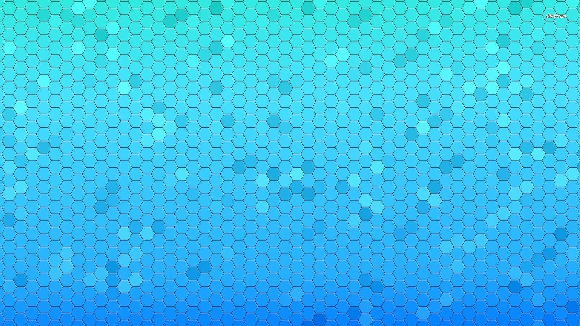 Blue Honeycomb Wallpaper