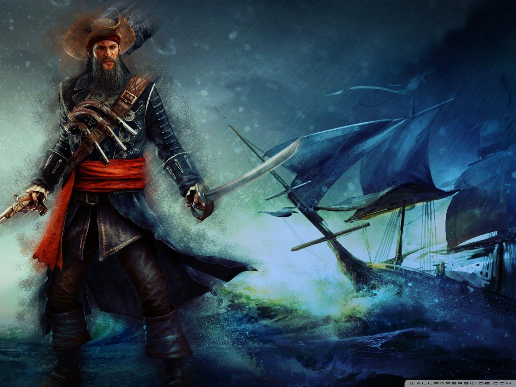 Assassin's Creed IV Black Flag Blackbeard HD desktop wallpaper
