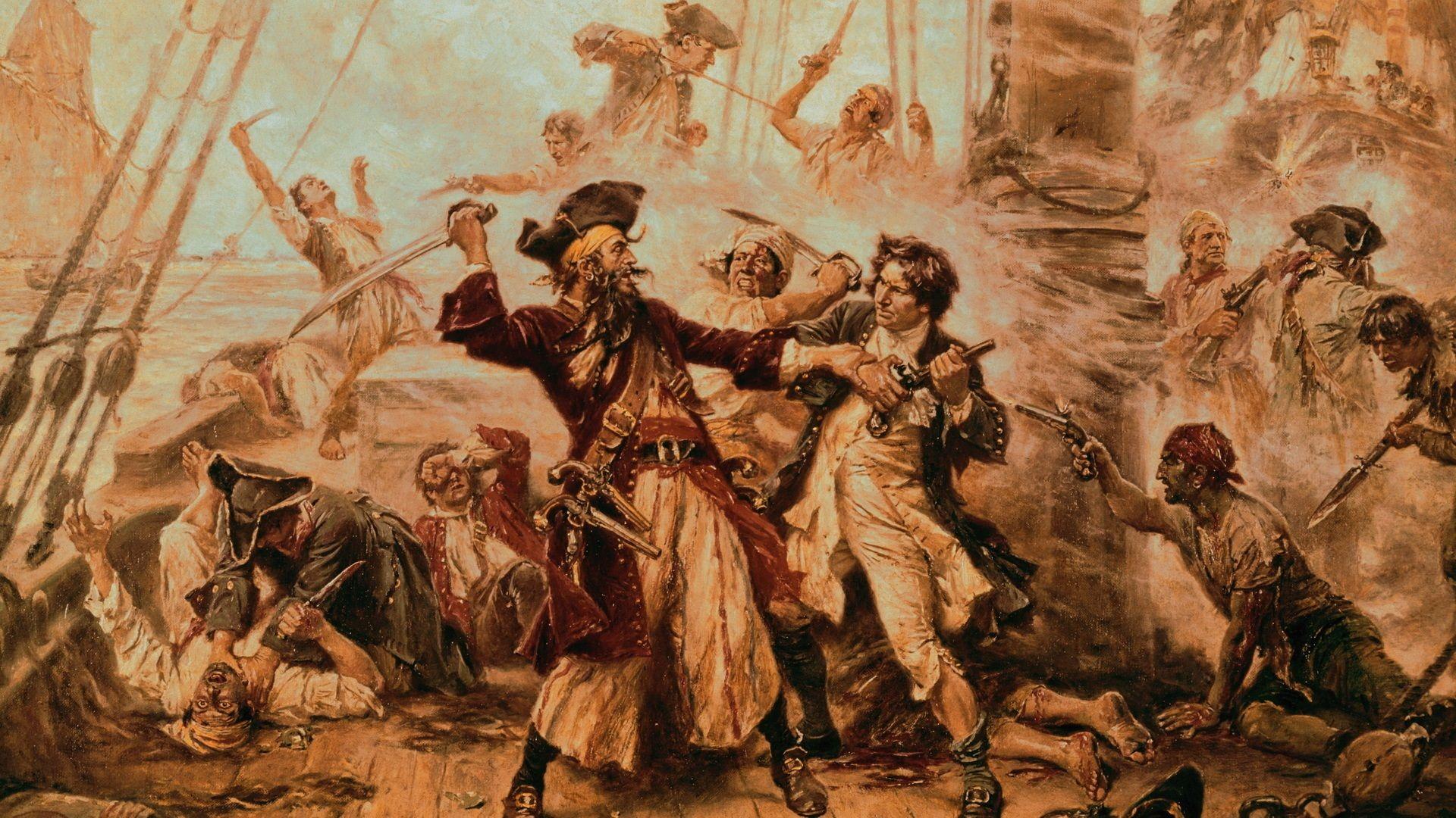 The Pirate Edward Teach Blackbeard Wallpaper. Pirates