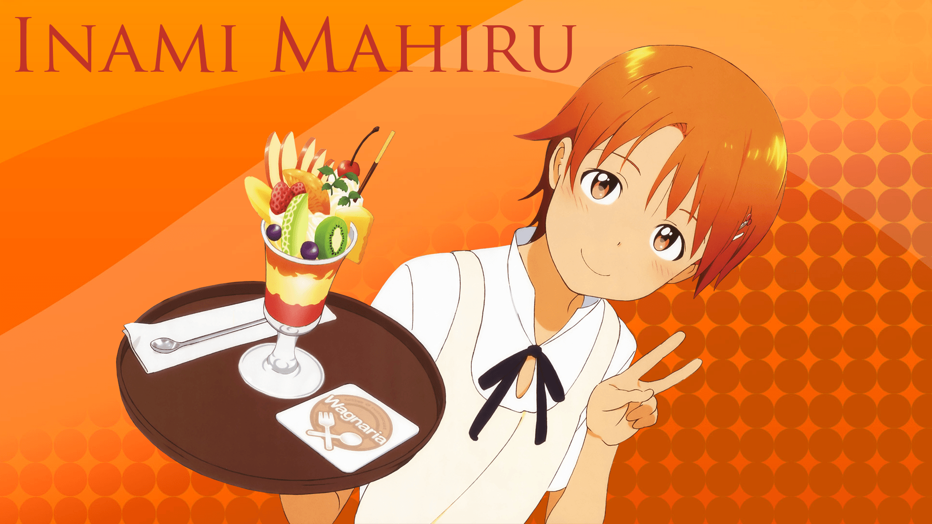 Inami Mahiru, Working!!, Uniform, Anime, Anime Girls Wallpaper HD