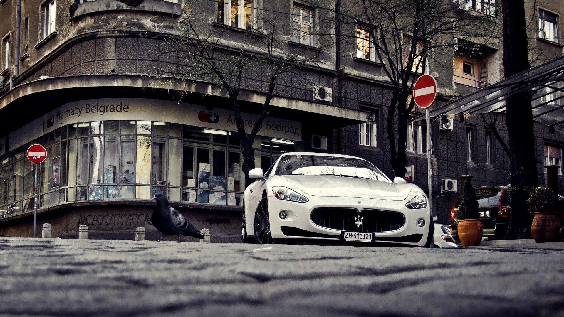 Maserati on the street in Belgrade wallpaper and image