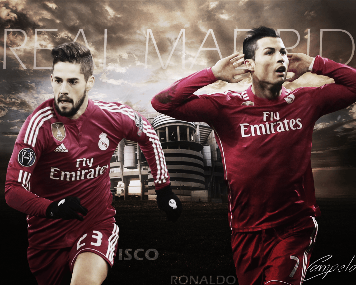 Wallpaper Real Madrid ( Isco e Ronaldo )