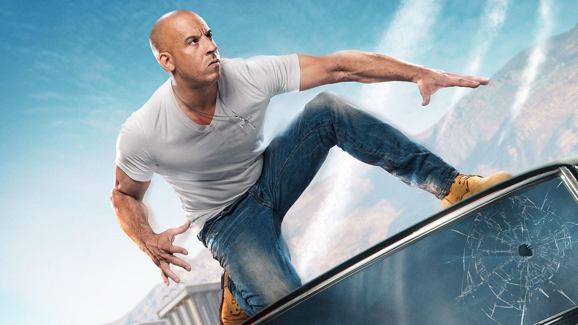 Vin Diesel Fast And Furious Dominic Toretto Car Stunt Wallpaper