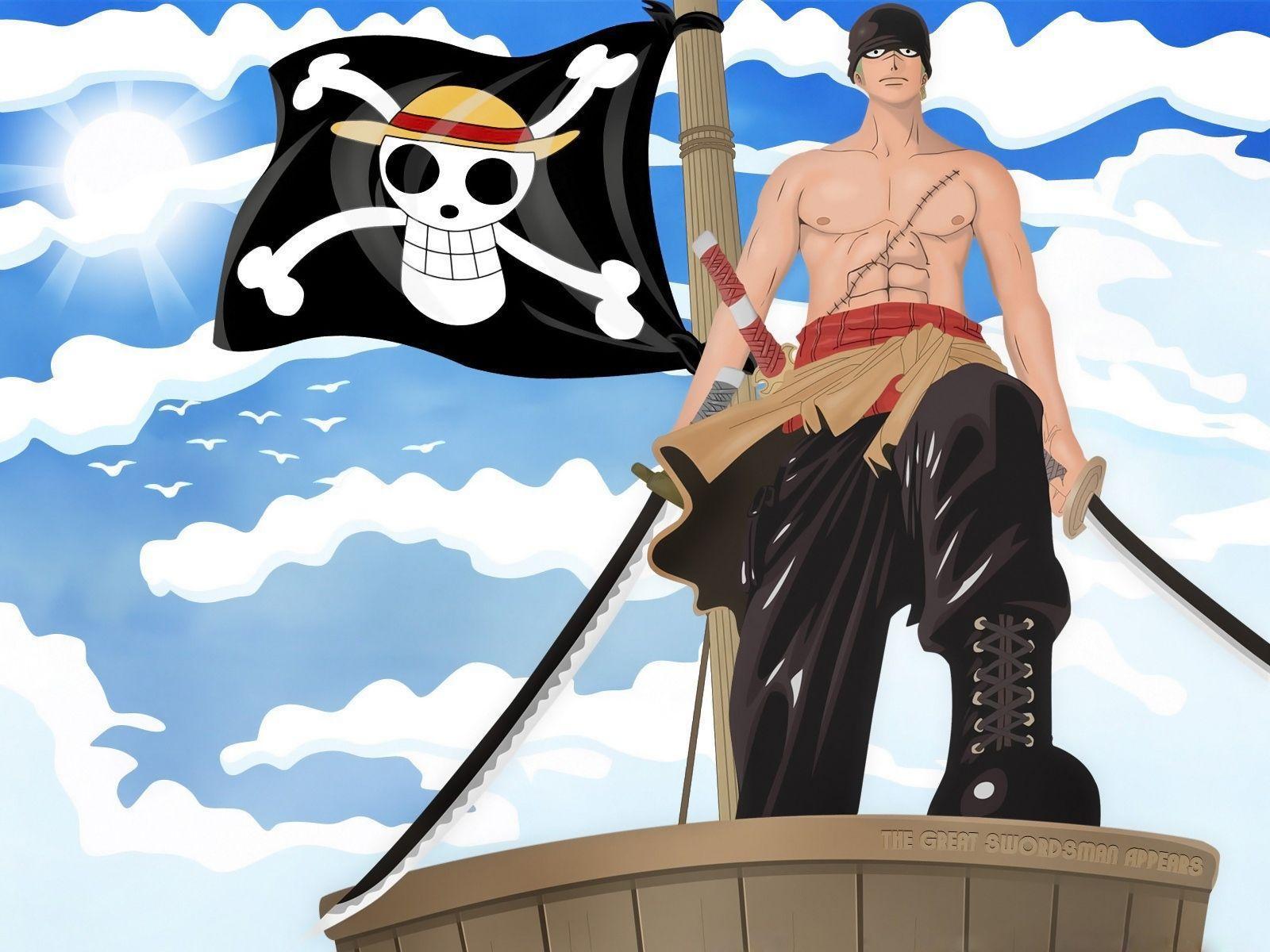 One Piece Pirate Flag Wallpaper. Download wallpaper page