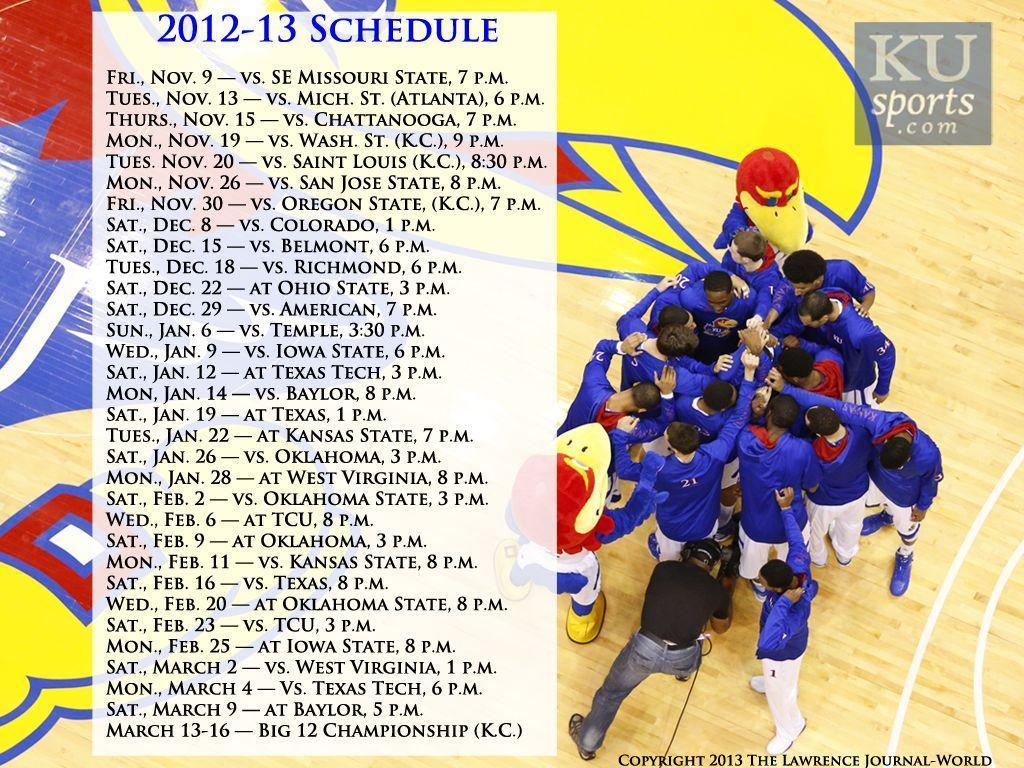2012 13 Kansas Men's Basketball Wallpaper