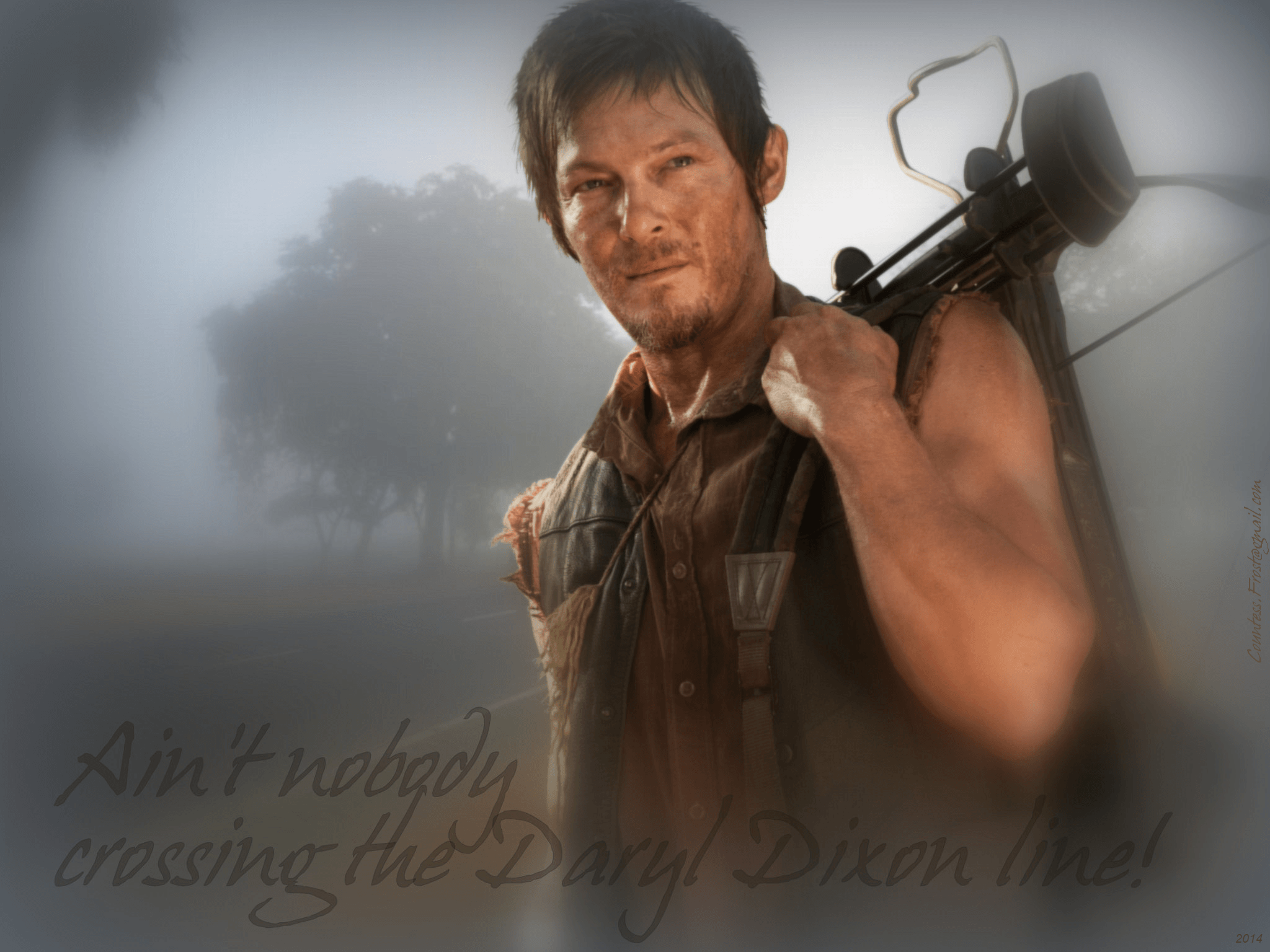 Daryl The Walking Dead wallpaperx1536