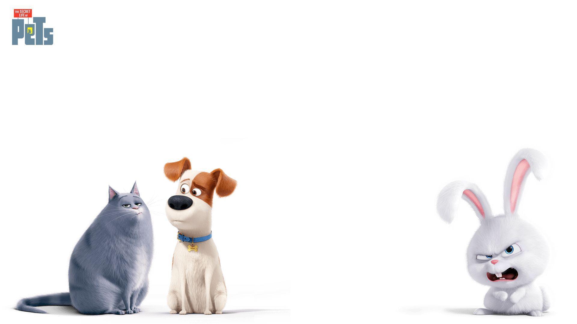 The Secret Life of Pets Snowball and Max Chloe wallpaper HD 2016
