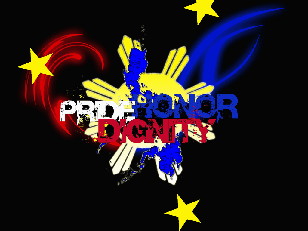 Tribal Wallpaper Pinoy Flag. Stars and a Sun Philippine Flag