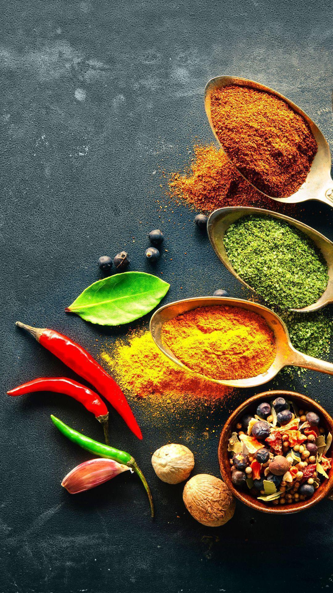 Food Herbs And Spices (1080x1920) Wallpaper